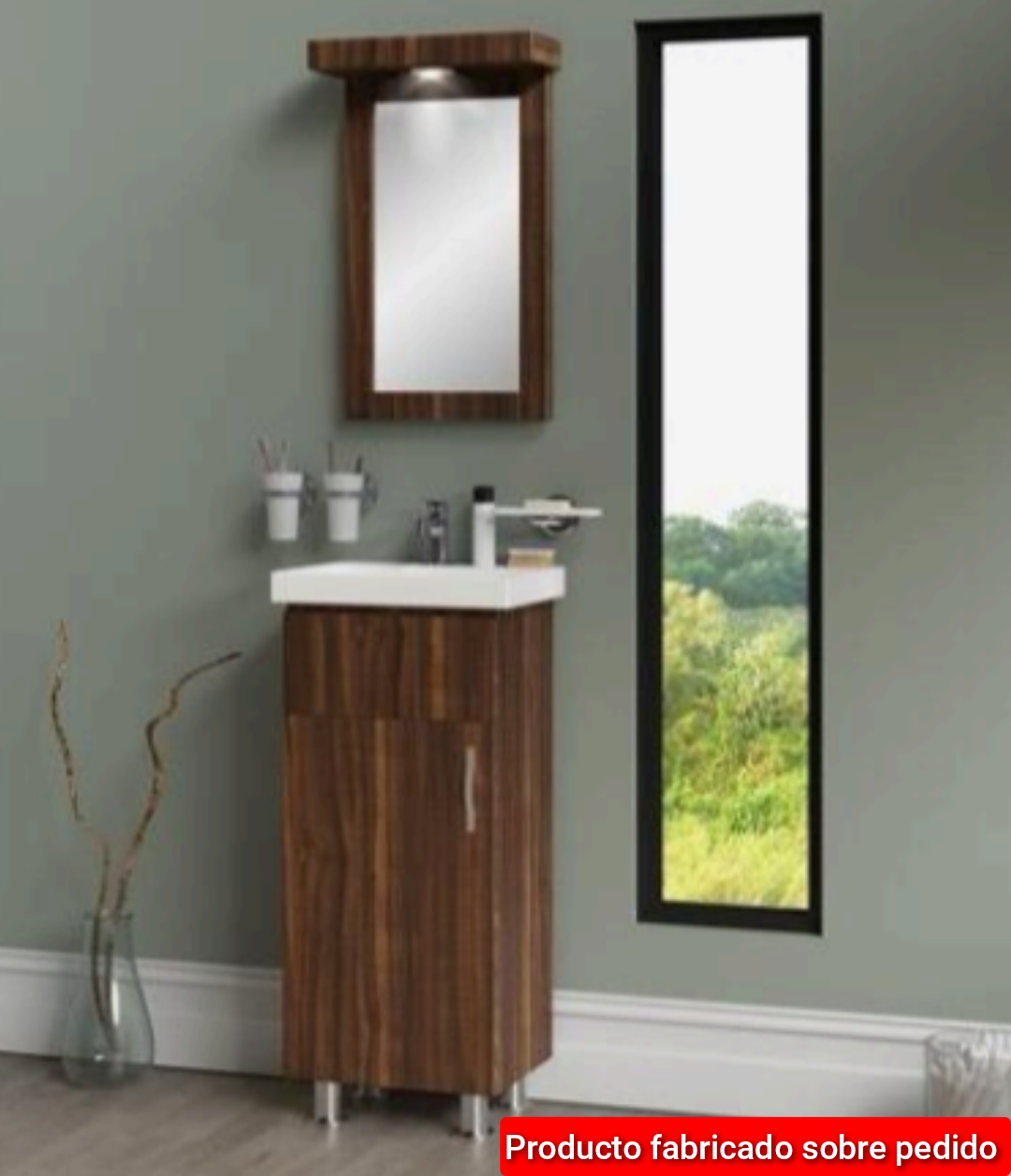 Lavamanos con espejo megara