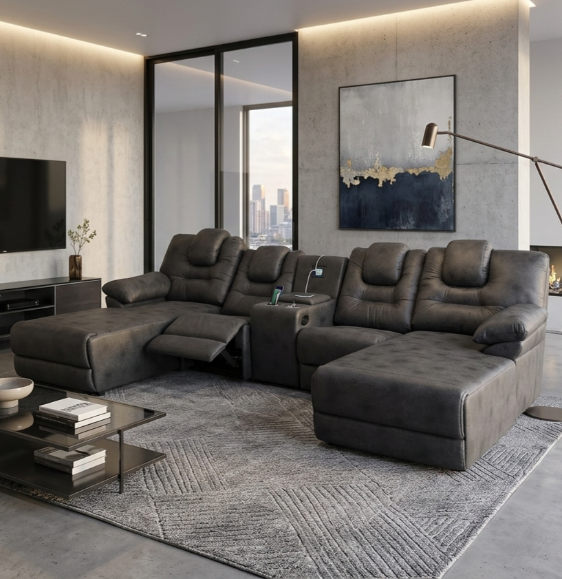 Sala cinema con reposets